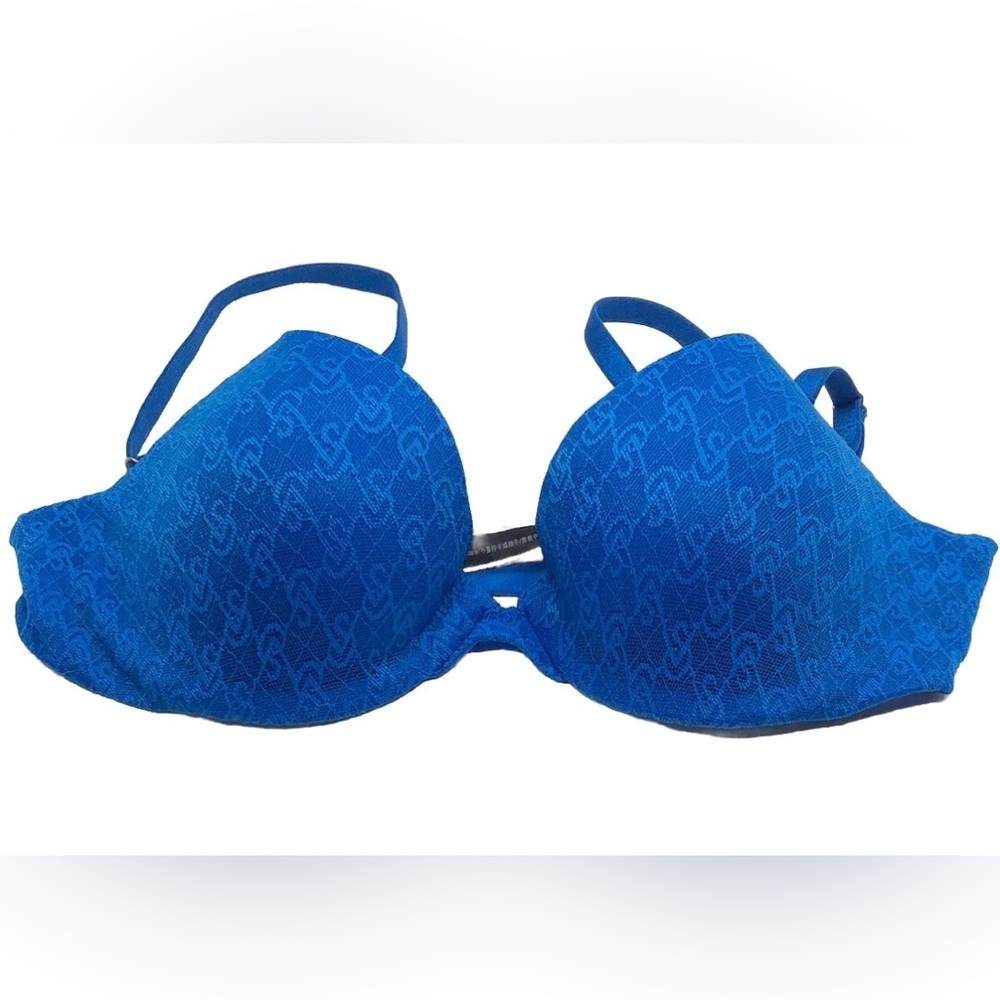 Victoria’s Secret VS Very Sexy DEMI Push-Up Bra Blue VS Monogram